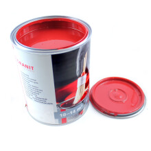 Barniz de pintura rojo fuego RAL 3000 NOPOLUX WILCKENS GRANIT, cubo de 10 l