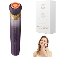 6-in-1 Anti-Aging-Gerät für Augen, Gesicht und Hals mit Lichttherapie, Mikrostrom, Vibration, Wärme und Kühlung für straffere Haut.
