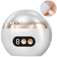 Elektrischer 3-in-1-Nageltrimmer und -feile mit LED-Beleuchtung, ultraleise Nagelschere für Kinder und Erwachsene, Weiß