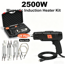 UK 2500W Magnetic Induction Heater Tools Bolt Remover Flameless Heat 8 Coil Kits