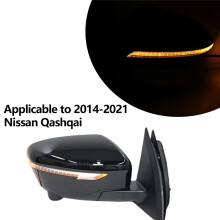 Driver Right Size Electric Wing Mirror w Camera For Nissan Qashqai J11 2014-2021