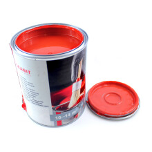 Pintura roja, barniz rojo Linde NOPOLUX WICKENS GRANIT, lata de 1 l
