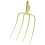 IDEAL Forca per letame, 4 aghi 290x220mm IDEALE 1