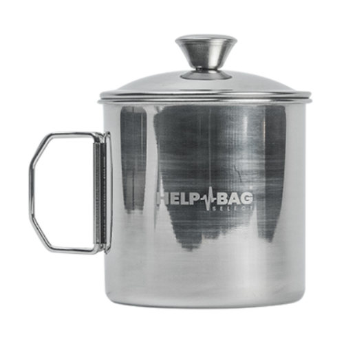 HELP BAG Krus i rustfrit stål med låg (560 ml)