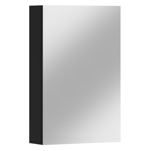 Mobiletto da bagno sospeso ANTICO 40 con specchio, nero