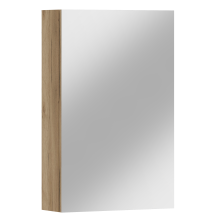 Armoire de salle de bain murale ANTICO 50 avec miroir, chêne doré