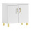 Meuble sous-vasque ROCO 80, blanc/or 1