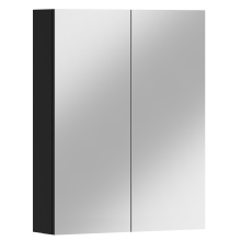 Meuble de salle de bain mural ANTICO 60 avec miroir, noir