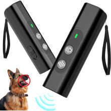Dissuasore per cani a ultrasuoni ricaricabile, silenziatore portatile per la sicurezza all'aperto, strumento di addestramento inno