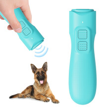 Dispositivo ultrasónico repelente y de entrenamiento para perros: disuasivo antiladridos seguro, recargable, apto para todas las r