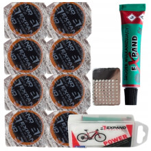 Ensemble de 8 écussons ronds pour vélo EXPAND POWER