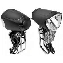 Phare avant de vélo à LED Dynamo, marche/arrêt, 70 lumens