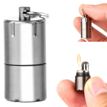 Llavero mini encendedor de gasolina TIRN para supervivencia