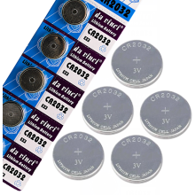 CR2032 3V lítium elem, 5 darabos készlet, bliszteres csomagolás