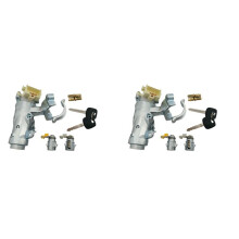 2X Ignition Lock Core Ignition Steering Lock + Door Lock with 4 Keys Set for Hilux 1997-2005