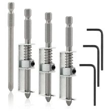 Porte-Embouts à Ressort, Lot de 3, pour une Utilisation à une Main, avec Système Anti-Chute pour Tournevis, Idéal pour les Mécaniciens