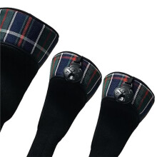 Lot de 3 Couvre-Clubs de Universels: Couvre-Driver et Couvre-Bois de Parcours, Housses de Protection Antidérapantes pour Clubs en Bois