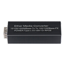Miniatuur SFP-glasvezelmediaconverters met Type C-poort