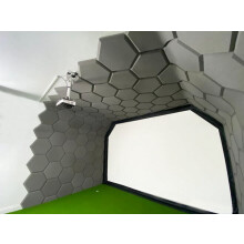 Advanced Sims 530mm x 610mm Hexagon Golf Simulator Wall and Ceiling Foam Panels Dark Grey - 2.88sqm Pack