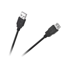 Cable USB con enchufe y toma USB, cable de extensión USB de 1,5 m, línea ecológica sólida.