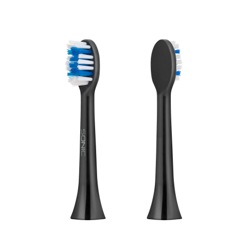 Teesa SONIC BLACK Hartzahnbürstenköpfe