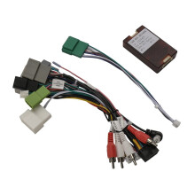 Adaptateur Faisceau Câblage Automobile 16 Broches,Boîtier Décodeur Canbus, Câble D'Alimentation pour Autoradio pour Android pour Hatchback