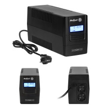 Alimentation de secours pour ordinateur UPS REBEL Plus 650 VA/360 W avec écran LCD, port USB et connecteur RJ45