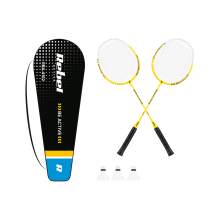 Badmintonsæt i aluminium, 2 ketsjere, 3 fjerbolde, Rebel-kuffert