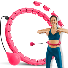 Hula hoop snellente con peso regolabile e borchie intelligenti