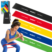 Lot de 5 élastiques pour l'entraînement physique, bande de fitness de rééducation Rebel