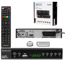 Sintonizador-decodificador DVB-T2 H.265 HEVC KrugerMatz KM0550D EPG PVR Timeshift
