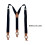 Comfortable Unisex Suspenders For Formal-Navy blue white dot 4