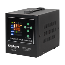 Convertidor de fuente de alimentación de emergencia Rebel POWER-500-LFP4 de 12 V/230 V y 500 VA/300 W