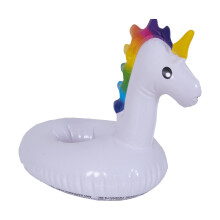 Portabicchiere gonfiabile a forma di unicorno SUNCLUB