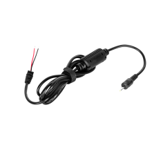 Enchufe recto de 2,5/0,6 mm (19 V/2,1 A) con cable de montaje Rebel.