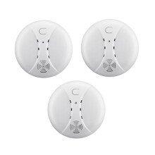 3 Stuks 433MHz Draadloze Brandbeveiligingsrookmelders met Sensoren voor RF Tuya WIFI GSM Huisbeveiligingsalarmsystemen