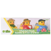 John Deere Rubber Duck - Collectible Farm Duckies in Assorted Cowboy & Farmer Inspired Styles - 3 Pack