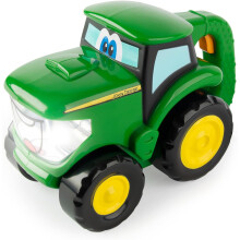 TOMY John Deere Johnny Tractor Toy Flashlight - 2-in-1 Kids Flashlight and Toy Tractor with Free Rolling Wheels - Ages 18 Months and Up