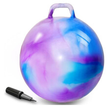 Opblaasbare springbal van 55 cm voor kinderen met pomp, springbal voor jongens en meisjes, draagvermogen van 90 kg, voor binnen.