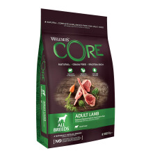 Wellness CORE Lamb 10 kg, Lamb – Dry Dog Food for All Dog Breeds, Grain-Free, Natural, Hypoallergenic, Protein-Rich, High Meat Content