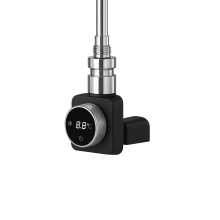 Chauffage électrique pour radiateur de salle de bain PREMIO 800W, noir, avec cache LUXRAD