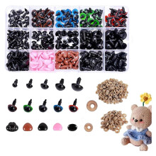 462 Stück Sicherheitsaugen und Sicherheitsnasen mit Unterlegscheiben, verschiedene Größen 6–14 mm für Amigurumi, Häkeltiere und Teddybären