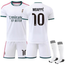 (Size 10 with socks, #2XL) (No. 10 Mbappé) 26/27 Club Kit – New Real Madrid Home Football Jersey