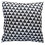 Elegante funda de almohada triangular de algodón, en blanco y negro. 1