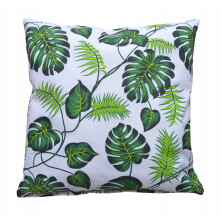 Federa con motivo a foglie di Monstera, 40x40