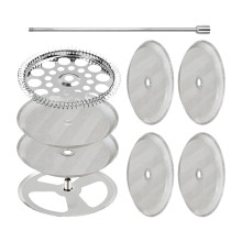 4In French Press Filter Replacements Set Includes Spirals and