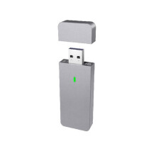M.2 NVMe 2230 2242 SSD-Behuizing met USB-A-Poort, 10 Gbps USB 3.2 Gen2, Externe Behuizing voor M2 2230 2242 NVMe SSD, Zilvergrijs