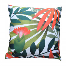 Federa in cotone con motivo giungla tropicale, 40x40