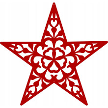 2. Odprti kotni okraski za velike okenske zavese.