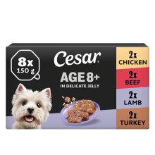 CESAR Senior 10+ in Delicate Jelly 3x 8x150g